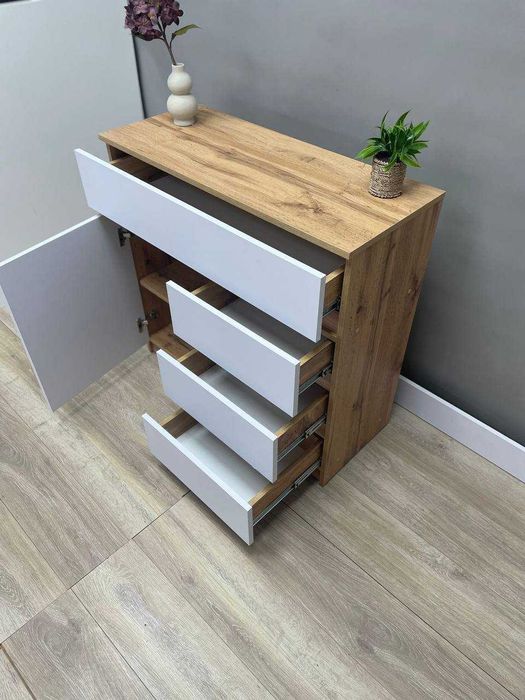 Комод шухляди і дверка,полички,в спальню,дитячу,для речей,зберігання