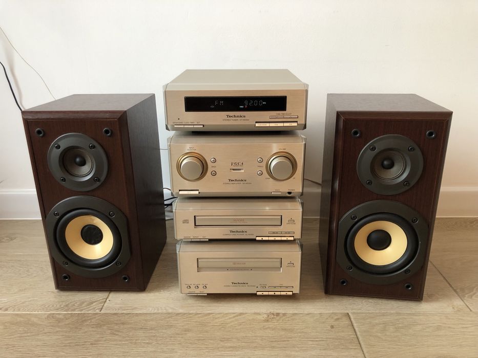 Mini wieża Technics HD350 z kolumnami, Made in Japan