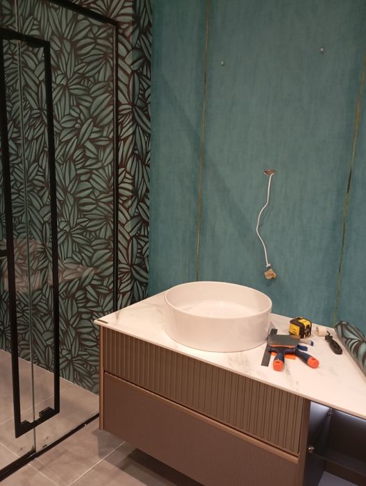 Decoração com papel de Parede.