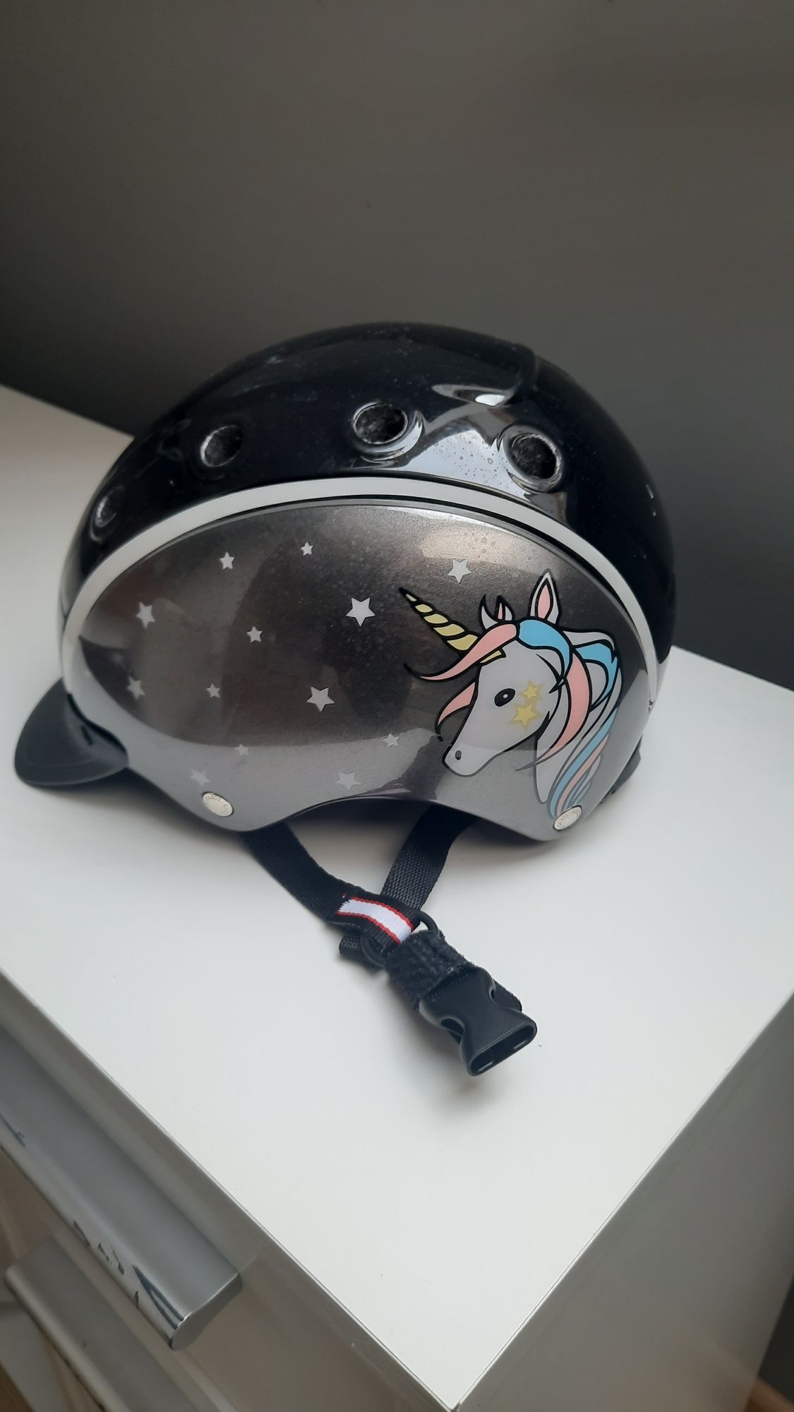 Kask jeździecki toczek dla dziecka Casco z jednorożcem r. 50-52 XS