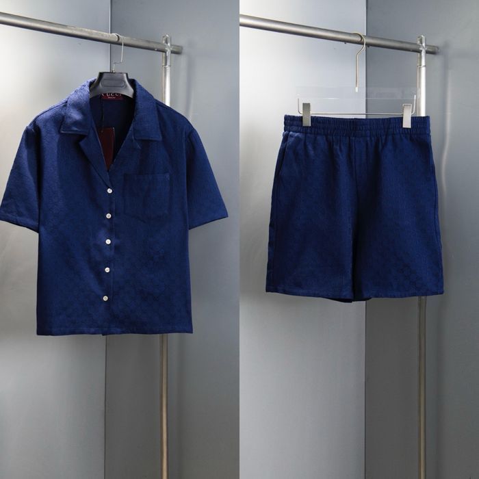 GyCCI рубашка и шорты комлпект летний футболка мужской louis vuitton