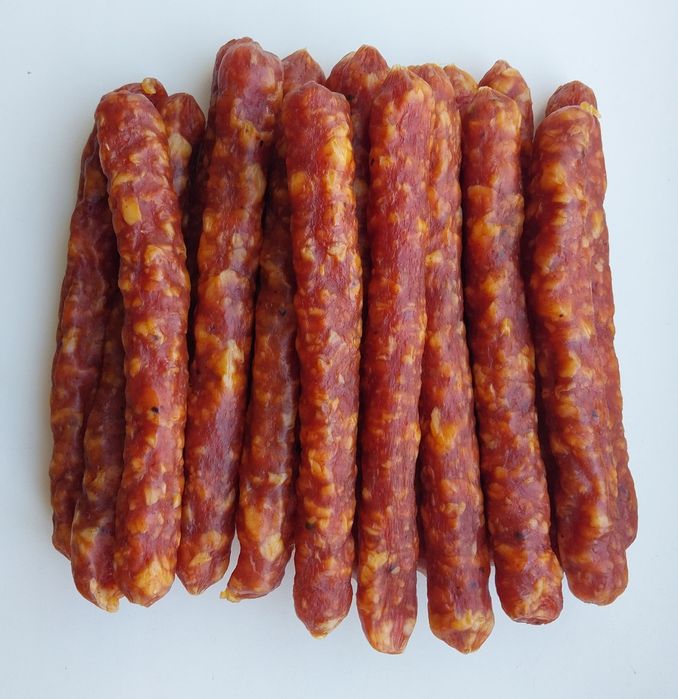 Колбаски чоризо свинина курица салями говядина конина 500 грамм