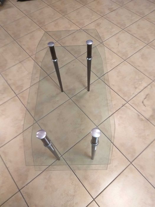 Ława szklana szer.48cm x dł. 98cm x wys. 60cm