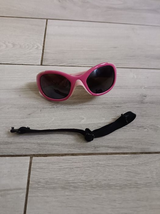 Okulary przeciwsłoneczne UV 3-6 lat różowe na gumce Oxylane