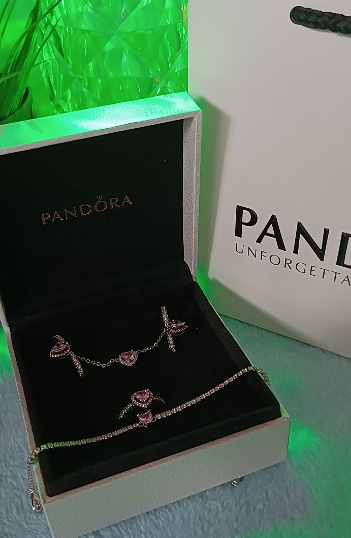 Набір срібного комплекта Pandora-Пандора 4в1