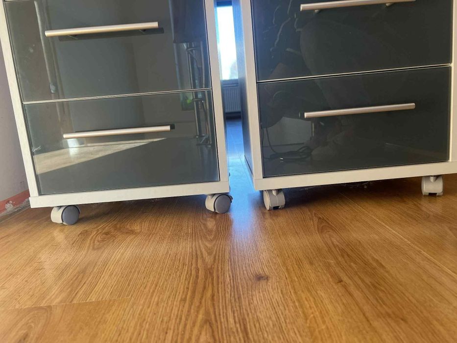 Komoda pod biurko, szafka nocna, meble Black Red White