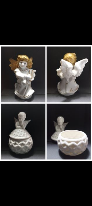 Янгол ангелики новорічний декор підсвічник аромасвічка