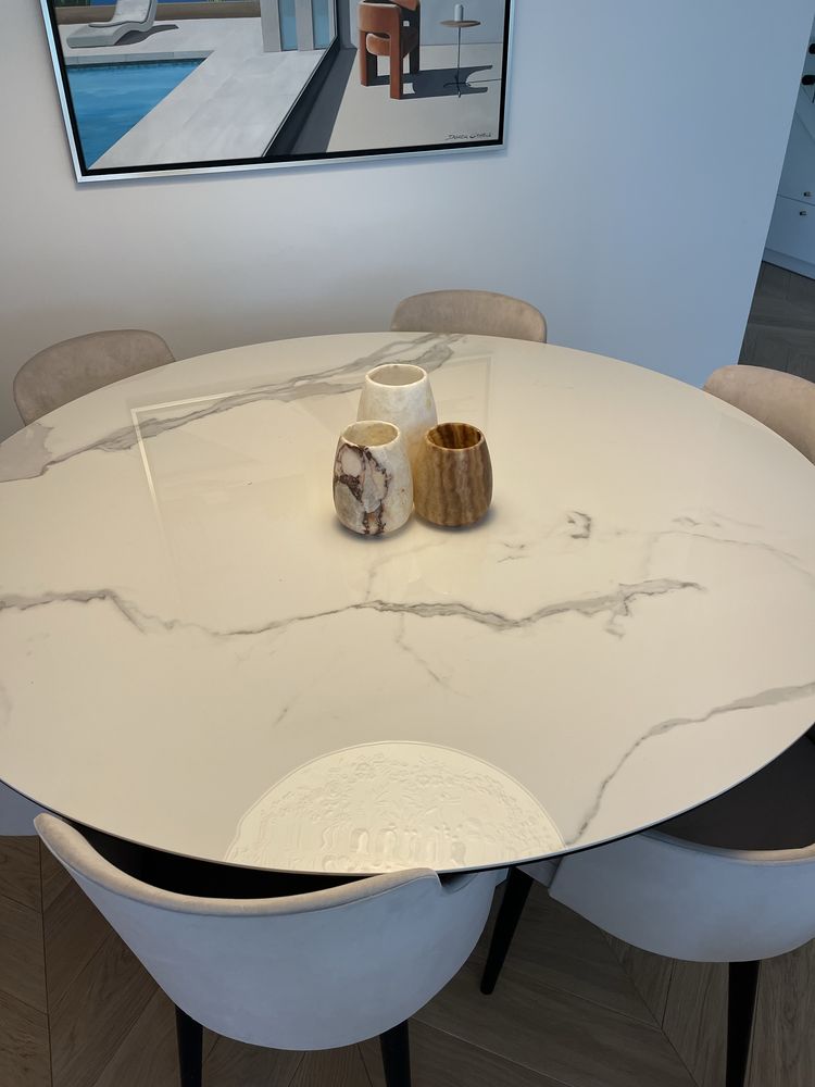 Almi Decor komplet stół i 6 krzesel w stanie idealnym