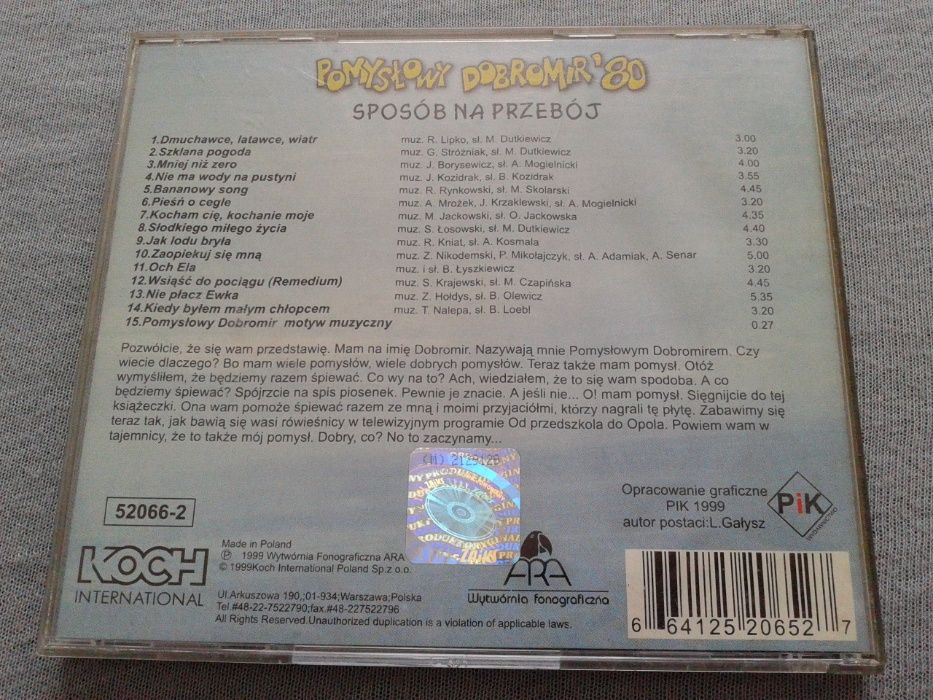 Pomyslowy Dobromir'80 - Sposób na Przebój KOCH CD
