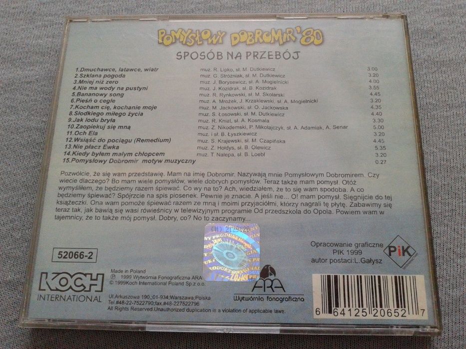 Pomyslowy Dobromir'80 - Sposób na Przebój KOCH CD