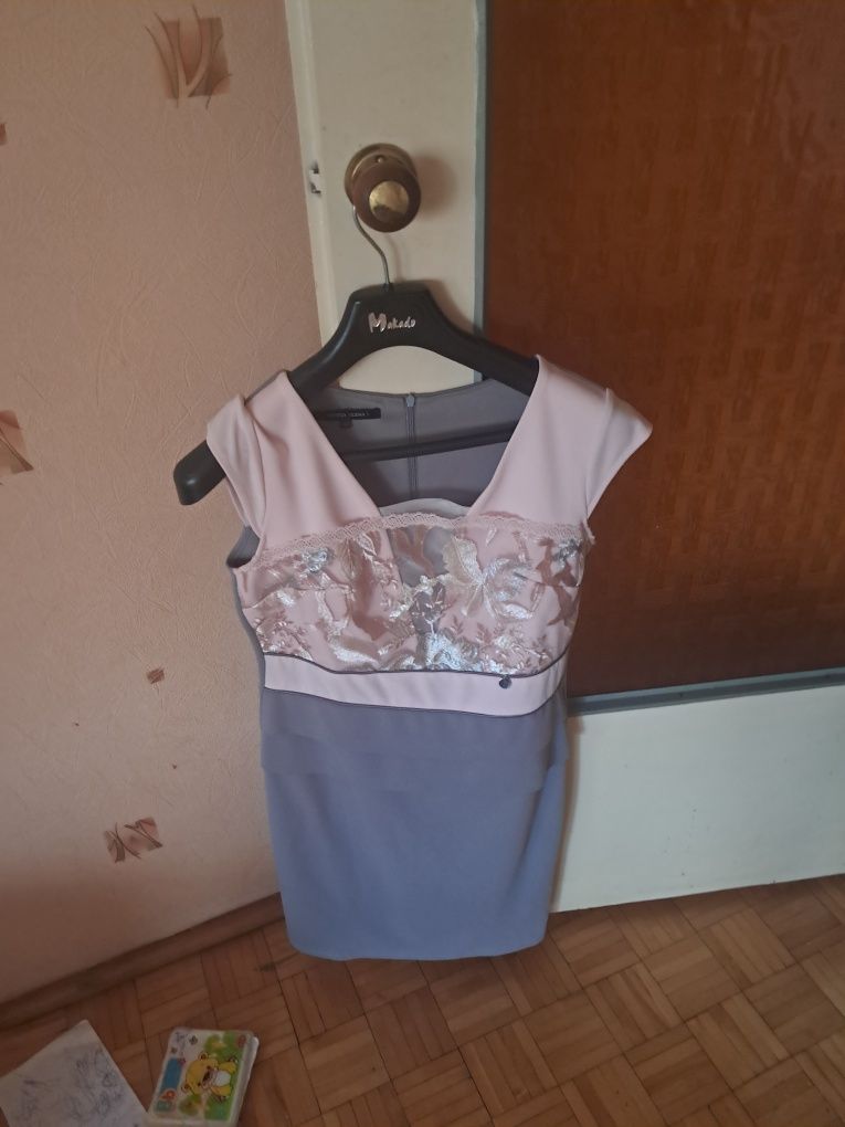 Sukienka okolicznościowa z torebka i  buty