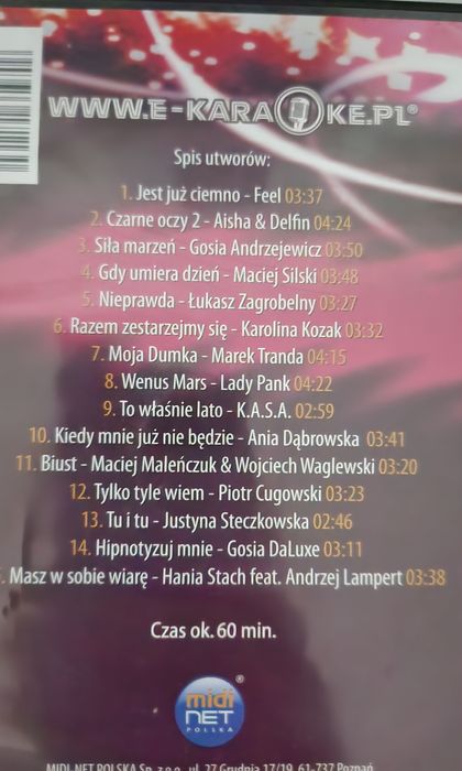 Zestaw karaoke SilverCrest  15 płyt odtwarzacz DVD Panasonic
