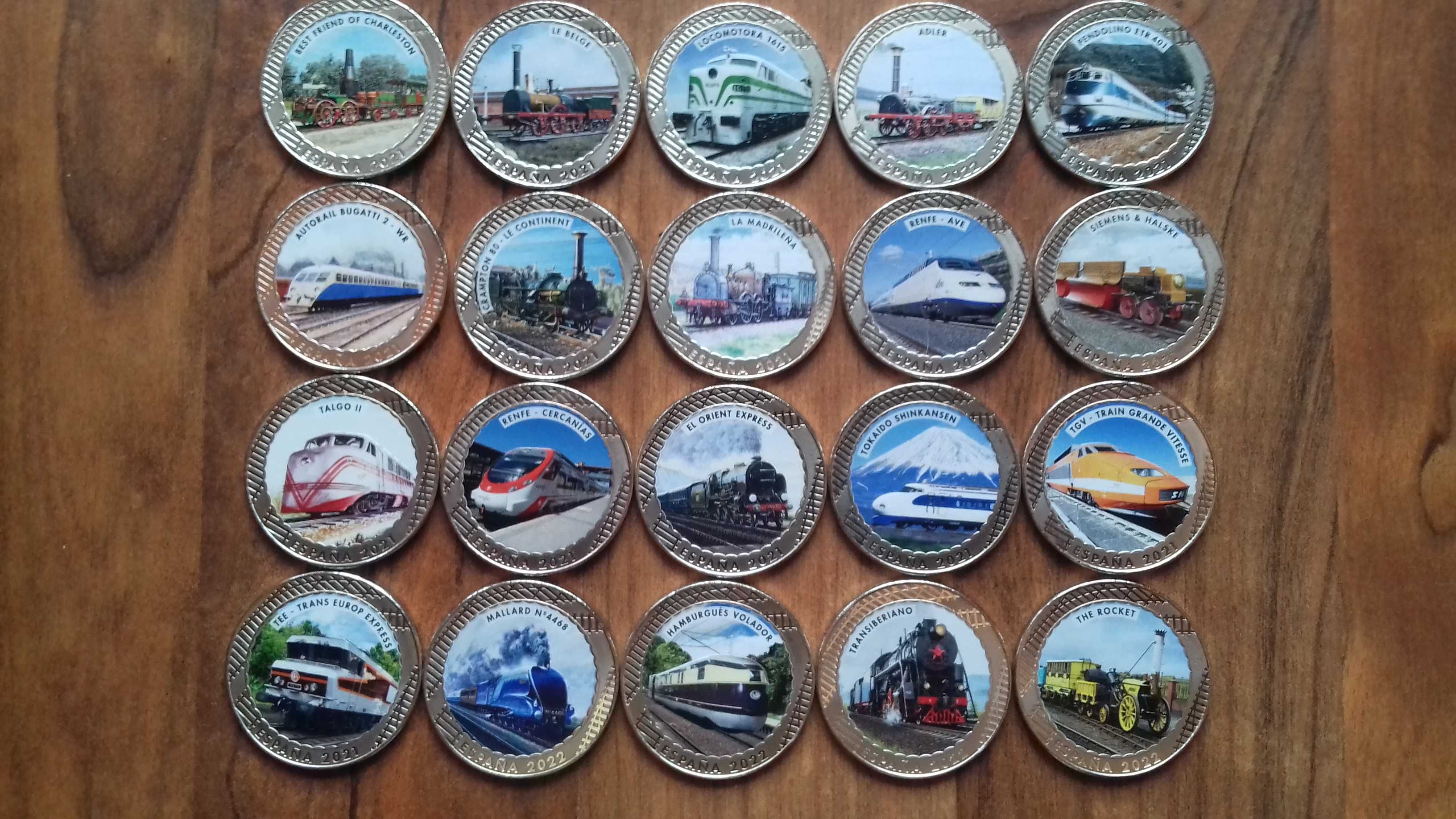 20 Moedas 1,50€ - História dos Caminhos de Ferro , 2021