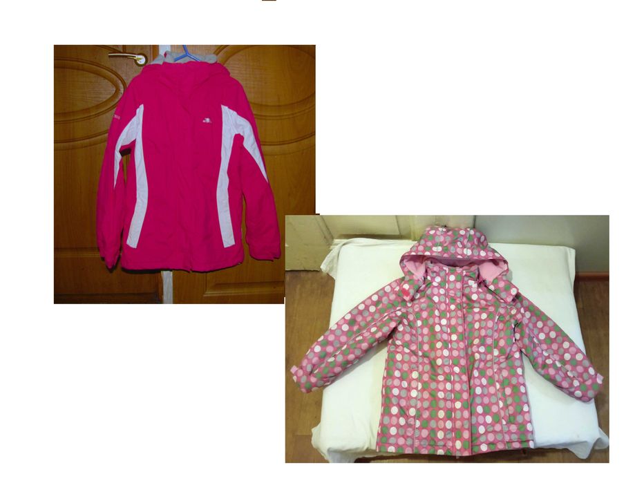 Курточки весна Trespass и зима TU на рост 122-128-134 см 7-8-9 лет