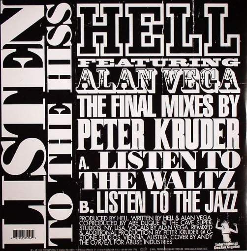 Hell Featuring Alan Vega - Listen To The His