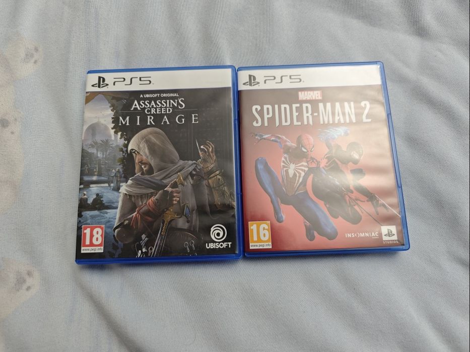 Jogos Playstation 5 spider man 2 / assassin creed mirage