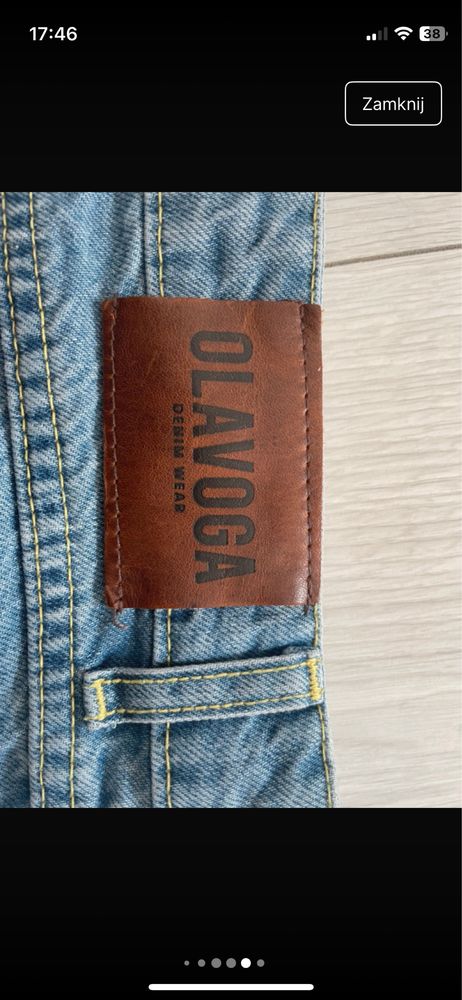 Jeansowa Spódniczka mini OLV o la voga NOVA xs
