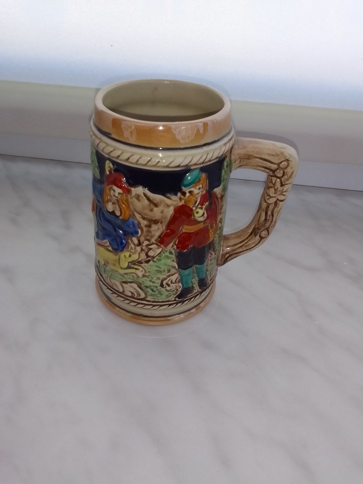 Stary kufel porcelana poj 0,3 w bardzo dobrym stanie