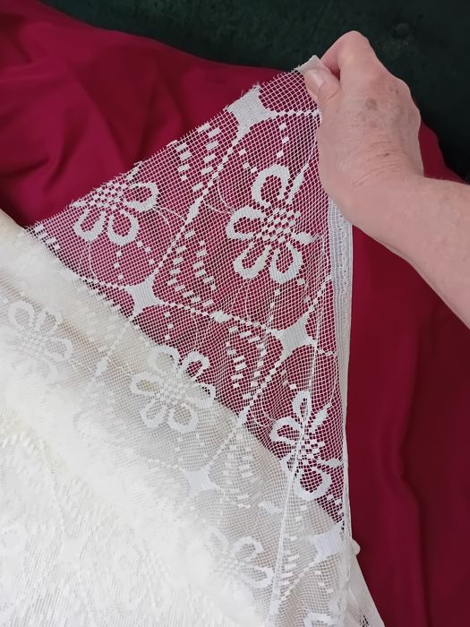 Wytworna firanka dużo metrów.