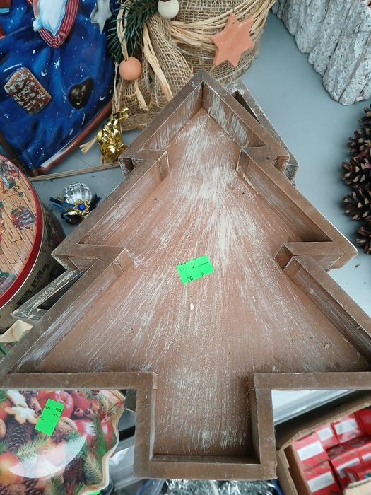 Pudełko  choinka drewniane ozdoba