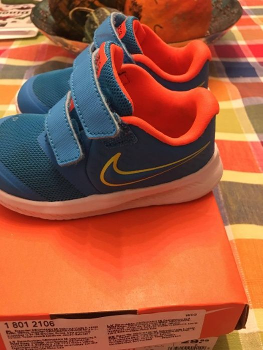 Nike Star Runner 2 dziecko turkus pomarańczowy rozm 22 12 cm jesień