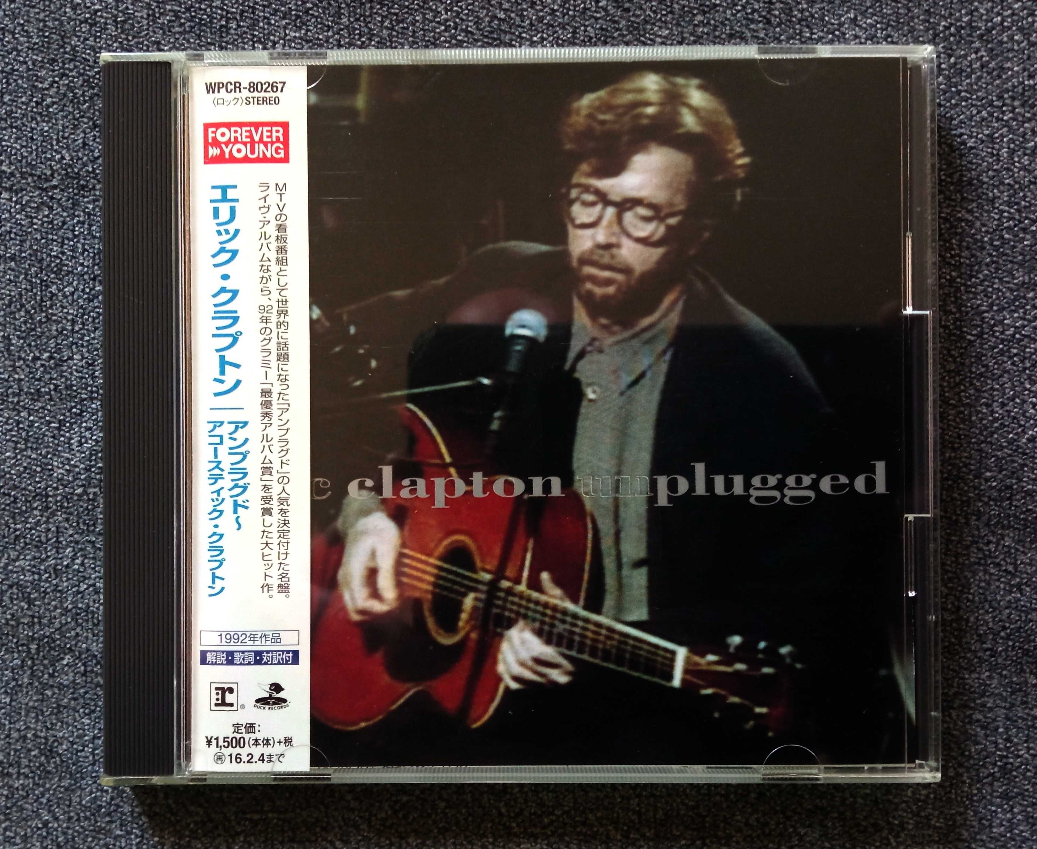 Eric Clapton Unplugged CD 2015 Japan Obi