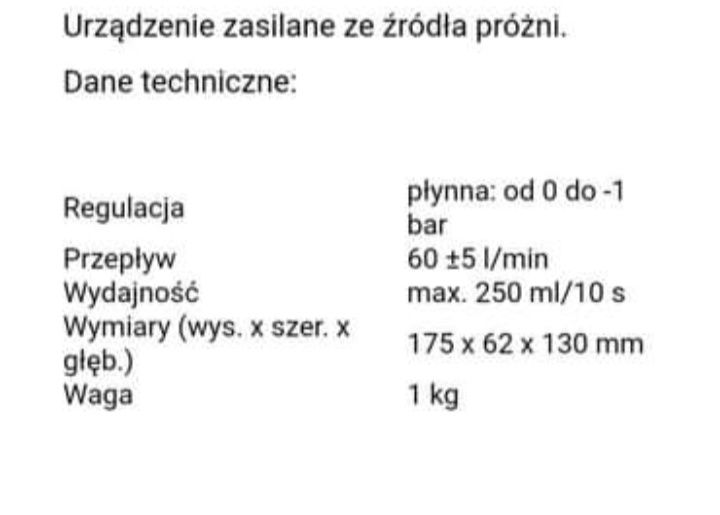 Reduktor próżni Farum A45 wyk II