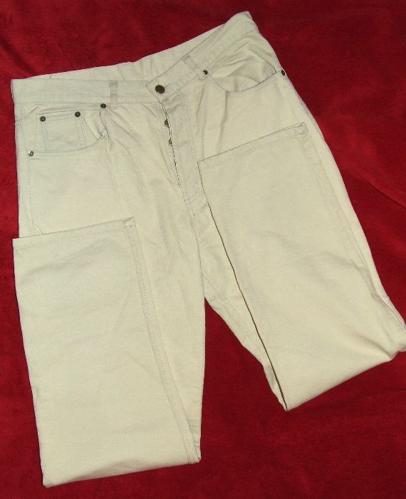 Spodnie męskie jak cienki sztruks W34 L32 pas: 43cm dł: 109cm - wysyłk