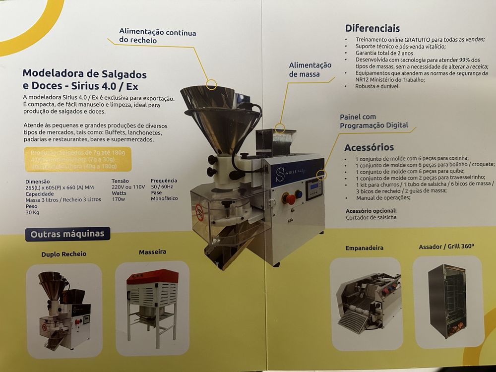 Maquina de salgados e doce Bilon