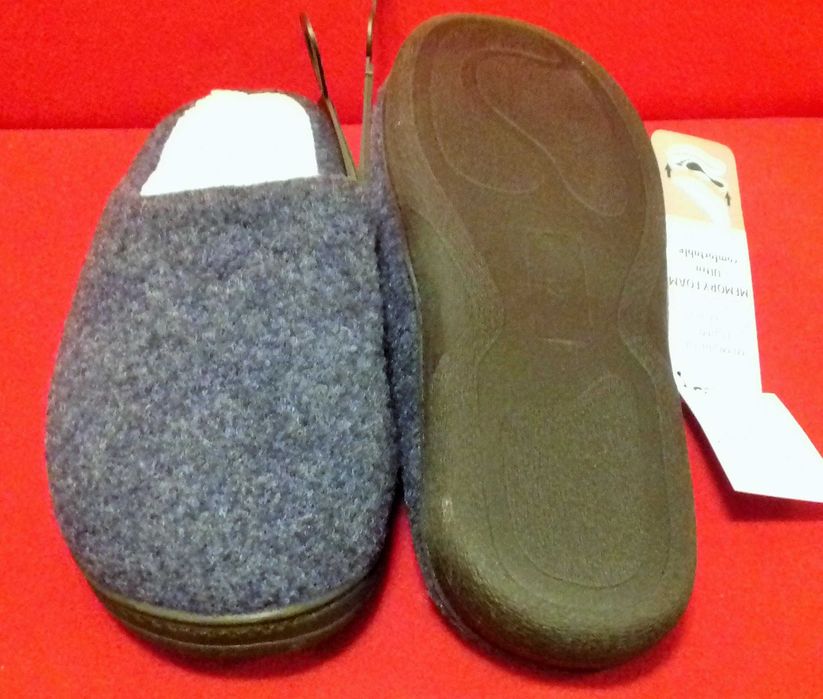 Bambosze męskie nowe ciepłe kapcie filcowe 41