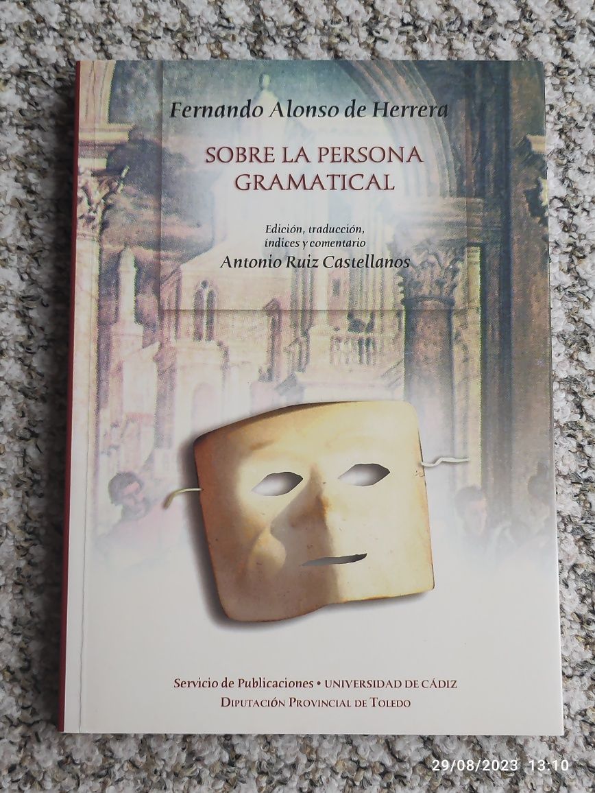 SOBRE LA PERSONA GRAMMATICAL, książka po hiszpańsku