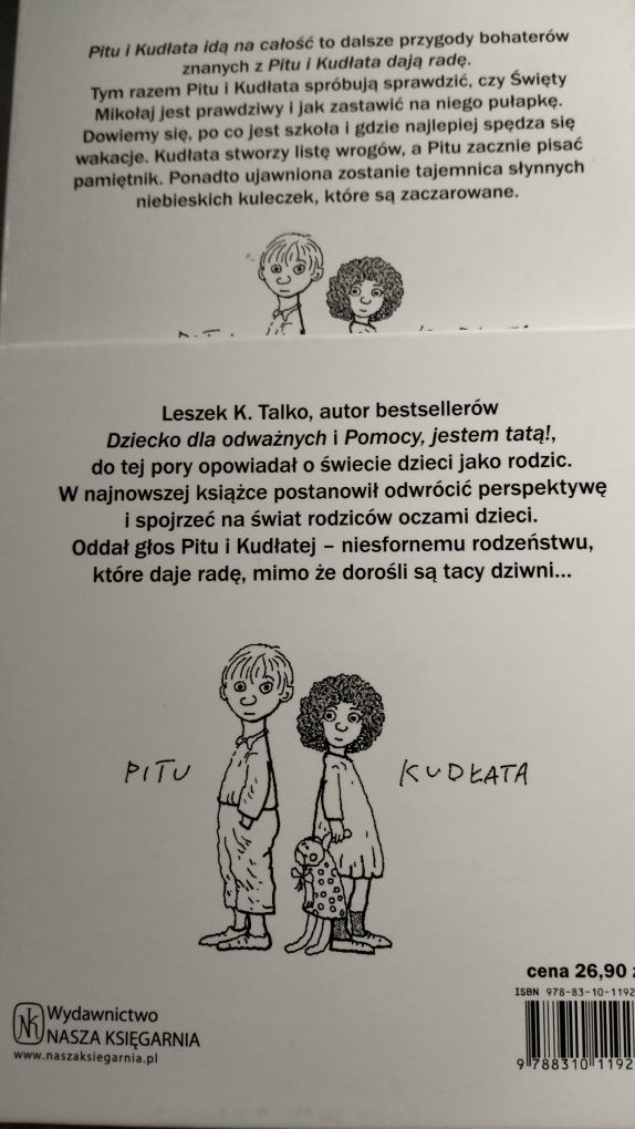2 książki z serii Pitu i Kudłata Leszek K.Talko