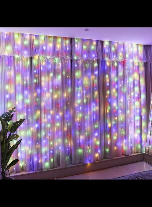 Гірлянда штора  "Роса" USB 3*2 Опт  3*3  Роса