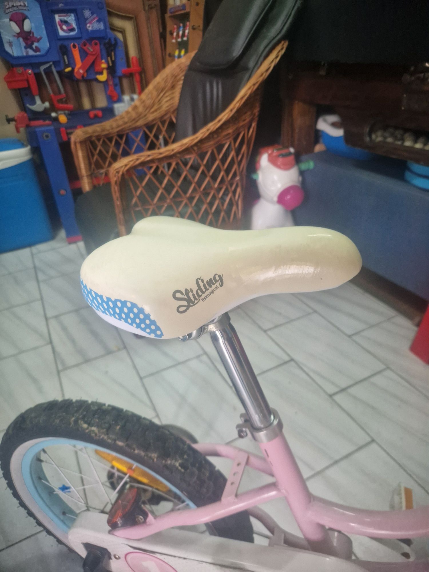 Bicicleta para Menina com Rodinhas...Sliding...