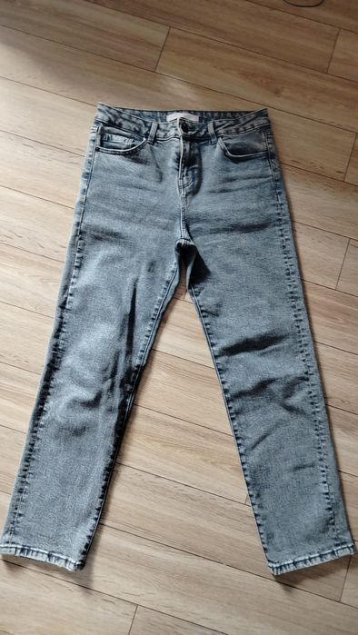 Spodnie jeansowe straight damskie