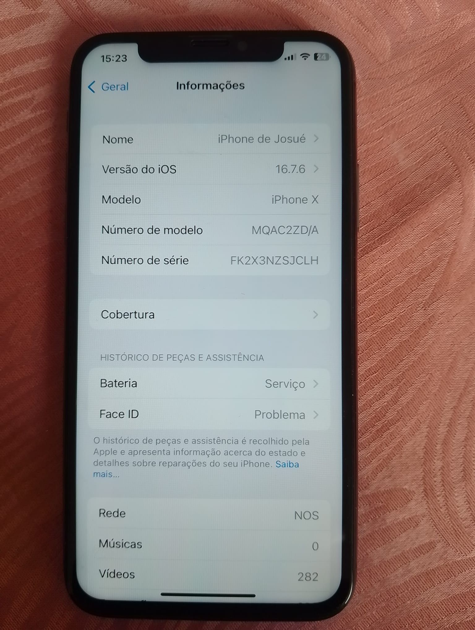 Iphone X em bom estado