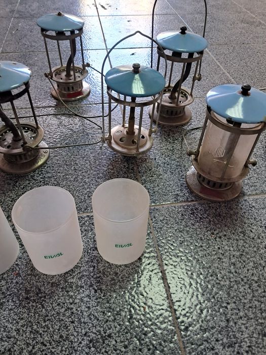 Petromax Hipólito lanternas fogão e vidros