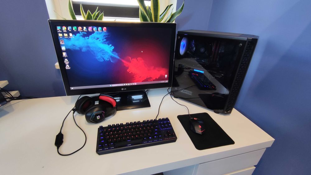 Zestaw Gamingowy Ryzen 5, GTX970, 16GB RAM SSD+ HDD + 27' + Akcesoria