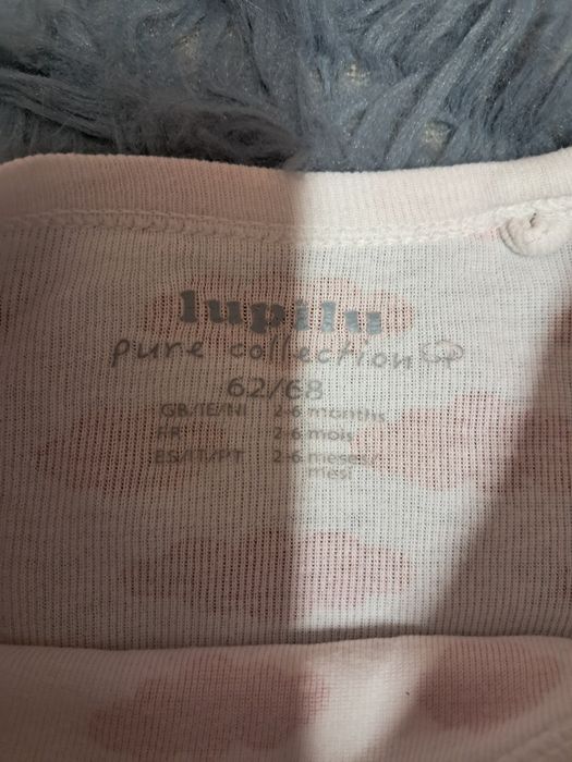 Body niemowlęce z długim rękawem 62 - 68 cm Lupilu