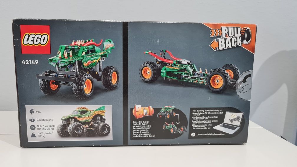 Lego Technic 42149 Monster Jam Dragon NOWY