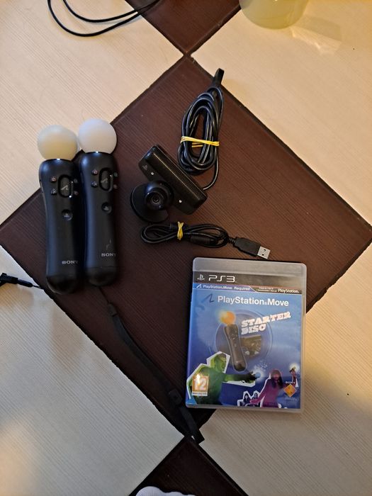 Zestaw PlayStation 3 MOVE Kontrolery Ruchu PS3 +Kamerka gra