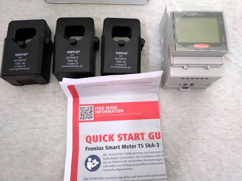 Nowy Licznik Fronius Smart Meter TS 5kA- 3 + przekładniki SCT024TS