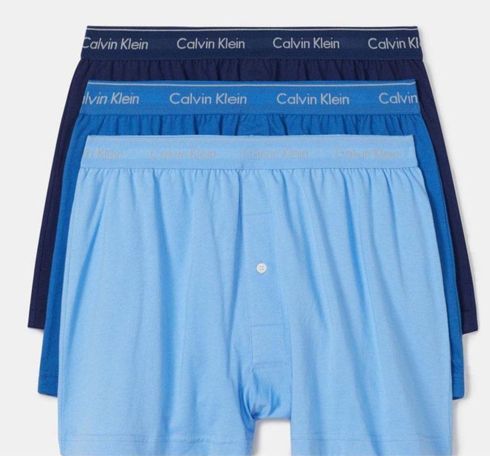 Труси Шорти Calvin Klein Men's Cotton Classics 3-Pack Knit Boxer M, L
