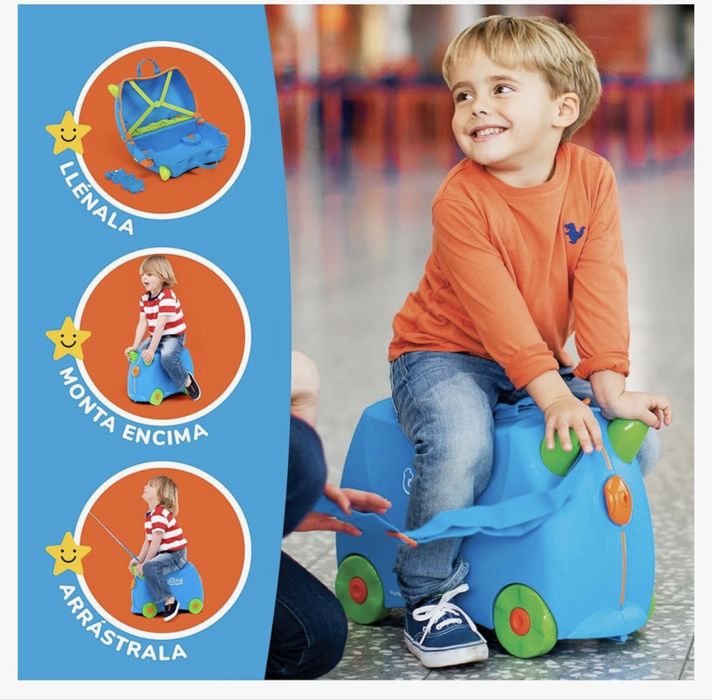 Vendo malas Trunki Azul e Rosa em excelente estado