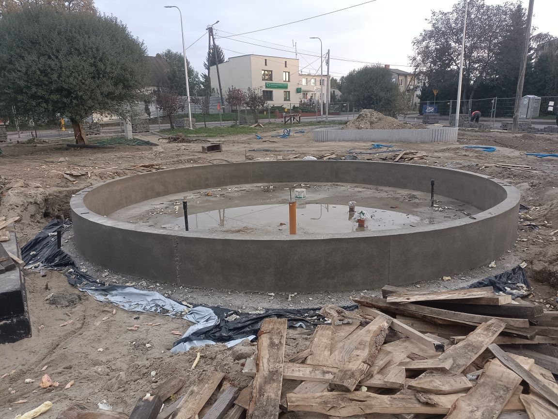 Fundamenty płyty fundamentowe stan zero przyłacza