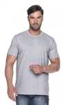 koszulka premium plus t-shirt męski bawełniany szara m