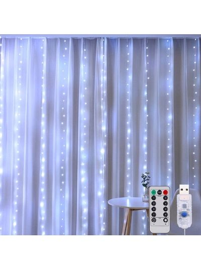 Гирлянда штора промені роси 2*2м 3*2м 3*3м