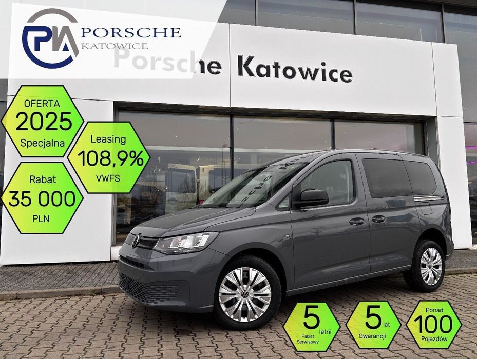 Volkswagen Caddy 2.0 TDI 102KM 5miejsc Plac ponad 100 aut 2025 Leasing 106,9 %