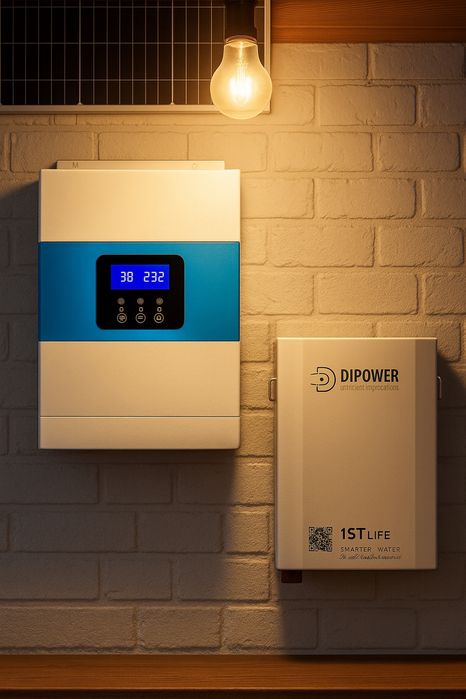 Резервне живлення інвертор 3500 Вт Daxtromn + акумулятор 24V 2880Wh