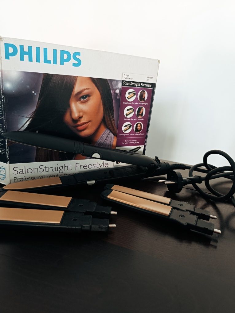 Placa Philips para cabelo com 3 opções